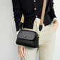 Brede Riem Flapover Schoudertas met Rits