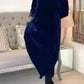 👗✨Slankmakende lange jurk met ronde hals💖🌟