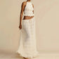 Sexy 2-delige set: rugloos haltertopje en maxi-rok