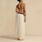 Sexy 2-delige set: rugloos haltertopje en maxi-rok