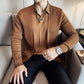Heren Casual Effen Kleur Nep 2-delige Top