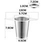 RVS Theefilter met Dubbele Handvatten en Deksel