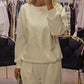 Damesmode Glanzende Oversized 2-Delige Set