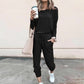 Elegante dames tweedelige outfit: Top + Broek