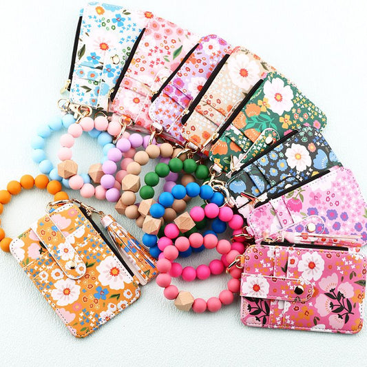 👜Dames Boho Stijl Kaart Tas met Kralen Armband en Sleutelhanger Kwast🛍️