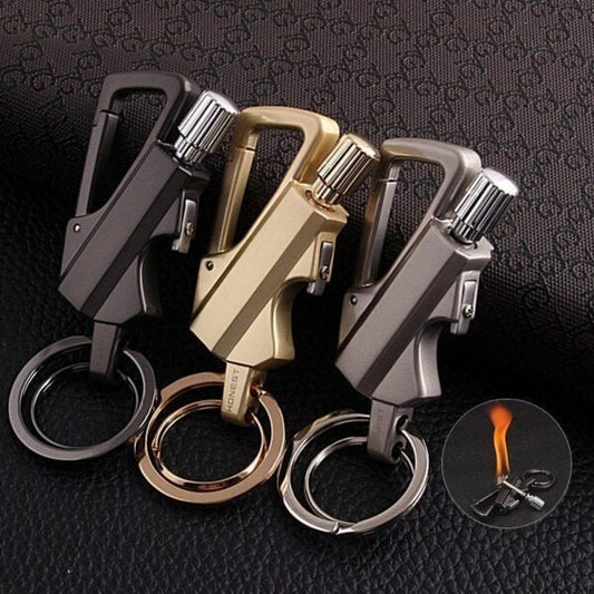🚀 Funny Gadget 🔥 Keychain Flint Fire Starter