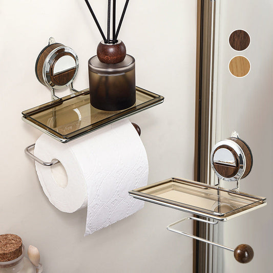 Toiletpapierhouder Zonder Boren met Plank