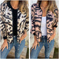 Dames zomerjack met rits en zebraprint
