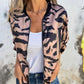 Dames zomerjack met rits en zebraprint