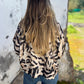 Dames zomerjack met rits en zebraprint