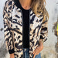 Dames zomerjack met rits en zebraprint