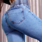 👖Stretch flare jeans met hoge taille