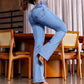 👖Stretch flare jeans met hoge taille