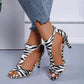 【🔥EU 35-43】👡2025 Nieuwe mode Romeinse hoge hak schoenen voor vrouwen
