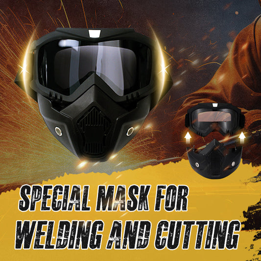 🔥HD Anti-beslaan Afneembare Volledig Gezichtsmasker (Anti-verblinding, UV-bescherming, Stofwerend)