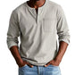 Heren Fashion Vintage Distressed Pocket Long-Sleeve Shirt
