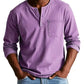 Heren Fashion Vintage Distressed Pocket Long-Sleeve Shirt