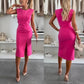Mouwloze Bodyconjurk met Split voor Dames