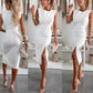 Mouwloze Bodyconjurk met Split voor Dames