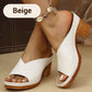 Chunky Hak Slip-on Platform Sandalen met Blokhak