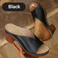 Chunky Hak Slip-on Platform Sandalen met Blokhak