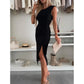 Mouwloze Bodyconjurk met Split voor Dames