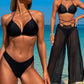 Sexy strandbikini badpak voor dames, 3-delig