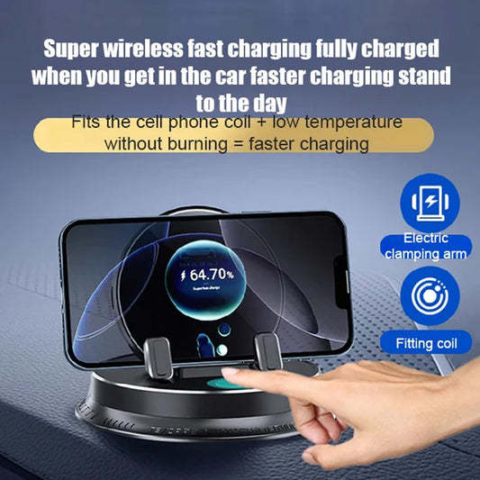 Multifunctionele punch-vrije draagbare antislip telefoonhouder voor in de auto