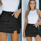 🌿Dames High Waisted Slit Denim Korte Rokken