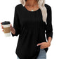 Women's 7-Part Sleeve Pleated Casual Top (Buy 3, Get Free Shipping)