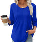 Women's 7-Part Sleeve Pleated Casual Top (Buy 3, Get Free Shipping)