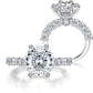 5 Karaat Maanlicht Sterling Zilveren Moissaniet Ring