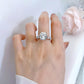 5 Karaat Maanlicht Sterling Zilveren Moissaniet Ring