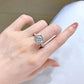 5 Karaat Maanlicht Sterling Zilveren Moissaniet Ring