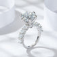 5 Karaat Maanlicht Sterling Zilveren Moissaniet Ring