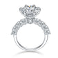 5 Karaat Maanlicht Sterling Zilveren Moissaniet Ring
