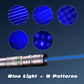 Lasertoorts met kleurenpatroon