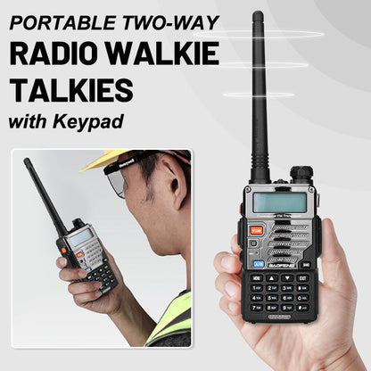 Draagbare Twee-Weg Radio Walkie Talkies met Toetsenbord