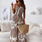Mouwloze jumpsuit met blote schouders en wijde pijpen