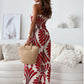 Mouwloze jumpsuit met blote schouders en wijde pijpen