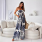 Mouwloze jumpsuit met blote schouders en wijde pijpen