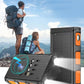 Draagbare Powerbank op Zonne-energie met Ingebouwde Oplaadkabels