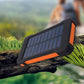 Draagbare Powerbank op Zonne-energie met Ingebouwde Oplaadkabels