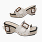 Dames Slippers met Studsband en Sleehak