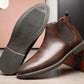 Vintage Chelsea Boots van Imitatieleer voor Heren