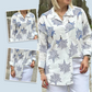🍁Dames casual overhemd met botanische print✨