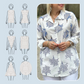 🍁Dames casual overhemd met botanische print✨