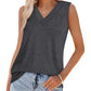 Casual Tanktop met V-hals en Losse Pasvorm voor Dames