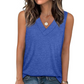 Casual Tanktop met V-hals en Losse Pasvorm voor Dames
