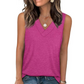 Casual Tanktop met V-hals en Losse Pasvorm voor Dames